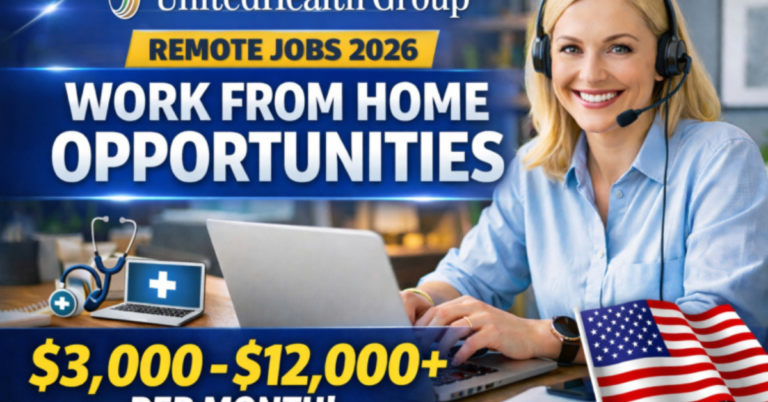 UnitedHealth Group High-Paying Remote Jobs 2026 | $3k - $12k/Month
