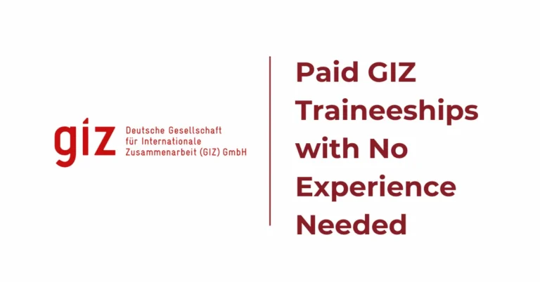 GIZ Traineeship 2026: Global Career Opportunities in International Cooperation