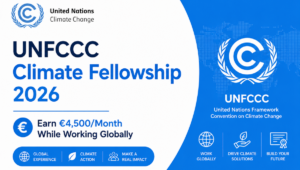 UNFCCC Climate Fellowship 2026: Lead Global Climate Action with a €4,500 Monthly Stipend