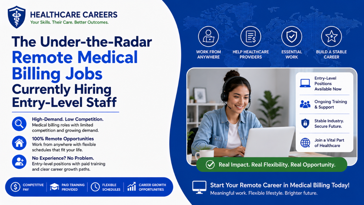 The Under-the-Radar Remote Medical Billing Jobs Currently Hiring Entry-Level Staff