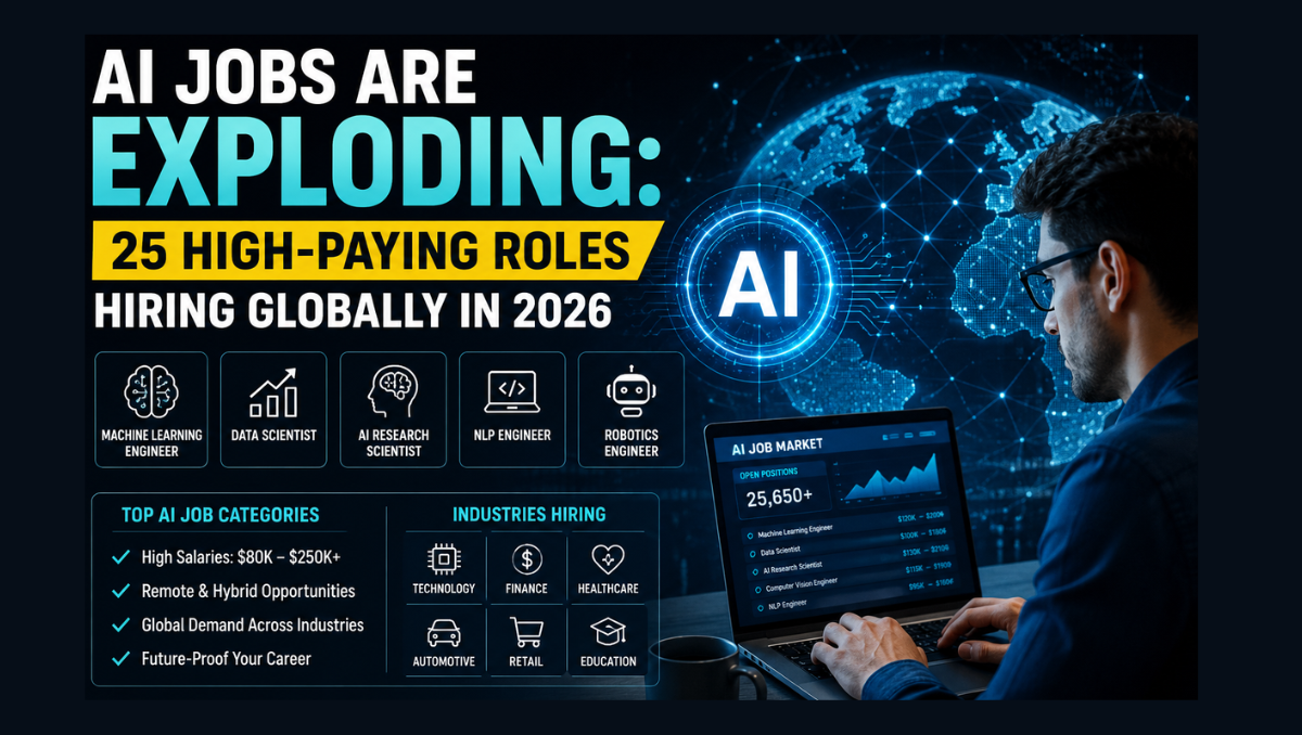 AI Jobs Are Exploding: 25 High-Paying Roles Hiring Globally in 2026