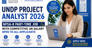 UNDP Project Analyst 2026: NPSA-8 Part-Time Job with Competitive UN Salary — Open to All Applicants