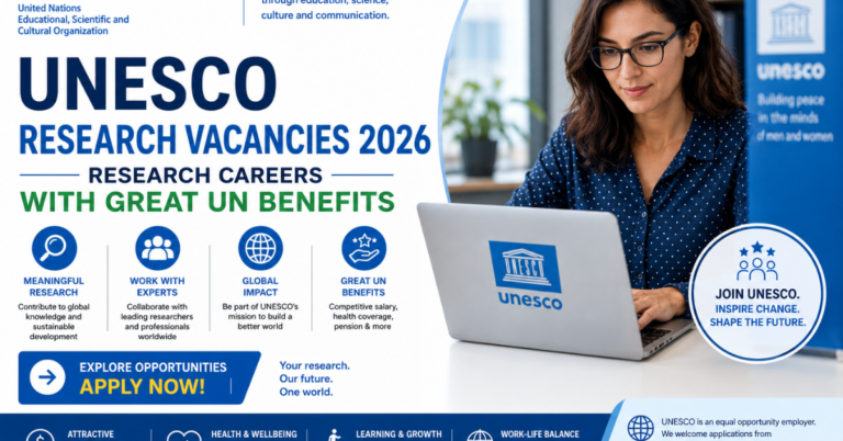 UNESCO Research Vacancies 2026: Research Careers with Great UN Benefits — Apply Now