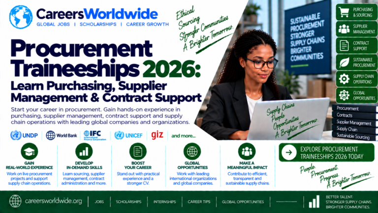 Procurement Traineeships 2026: Learn Purchasing, Supplier Management & Contract Support