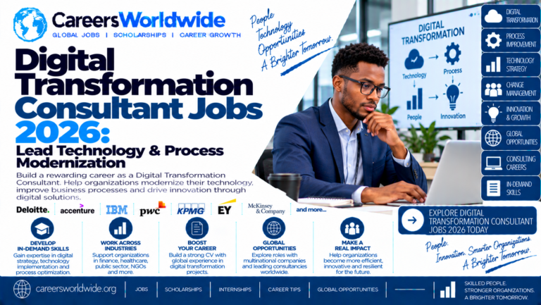 Digital Transformation Consultant Jobs 2026: Lead Technology & Process Modernization