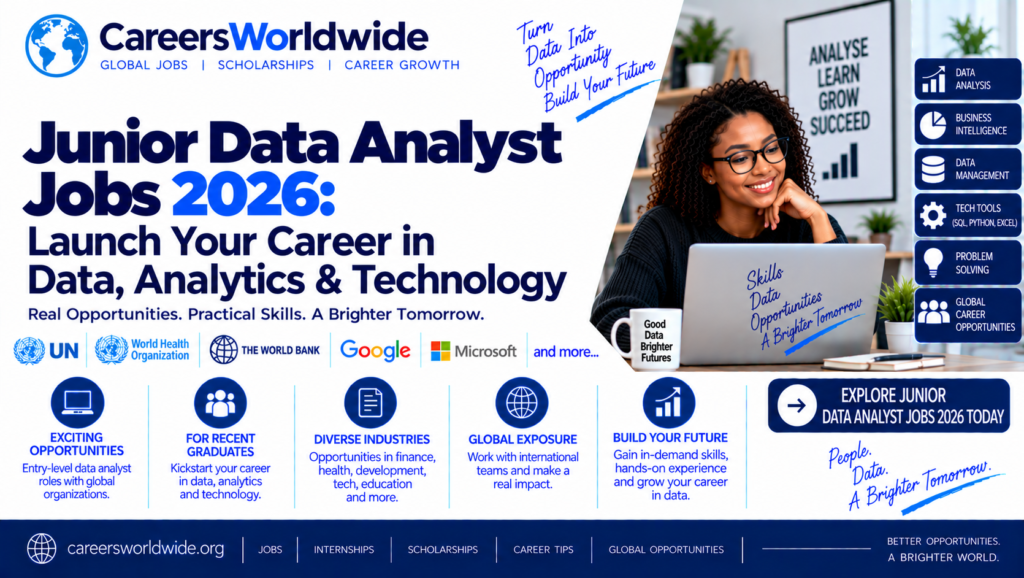 Junior Data Analyst Jobs 2026: Launch Your Career in Data, Analytics & Technology