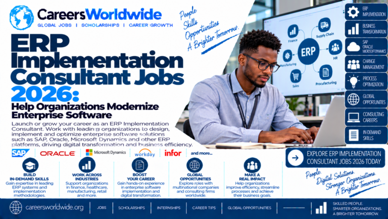 ERP Implementation Consultant Jobs 2026: Help Organizations Modernize Enterprise Software