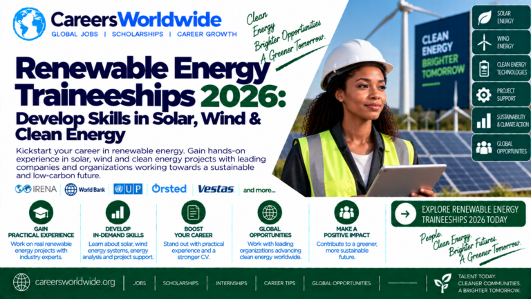 Renewable Energy Traineeships 2026: Develop Skills in Solar, Wind & Clean Energy