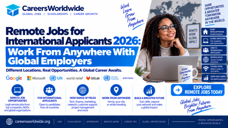 Remote Jobs for International Applicants 2026: Work From Anywhere With Global Employers