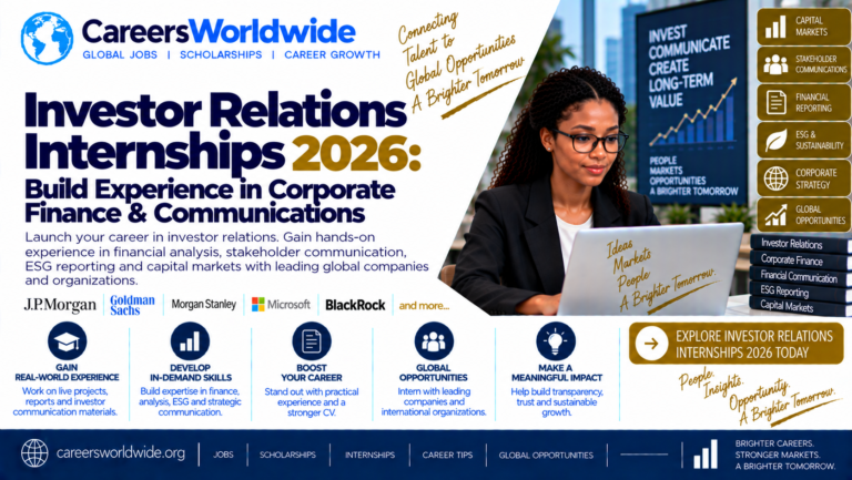Investor Relations Internships 2026: Build Experience in Corporate Finance & Communications