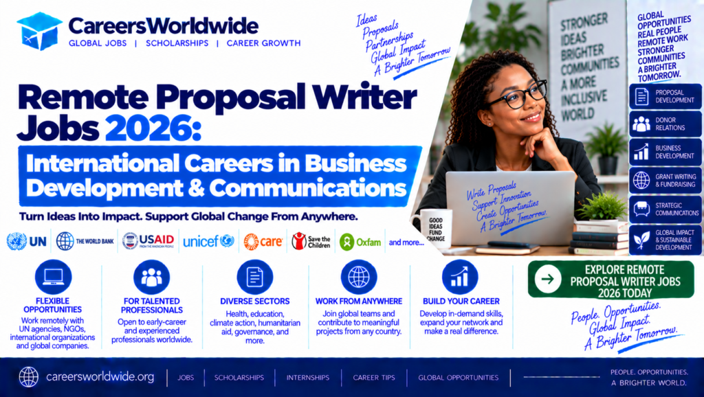 Remote Proposal Writer Jobs 2026: International Careers in Business Development & Communications
