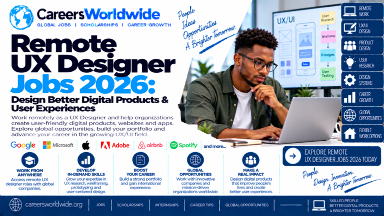 Remote UX Designer Jobs 2026: Design Better Digital Products & User Experiences