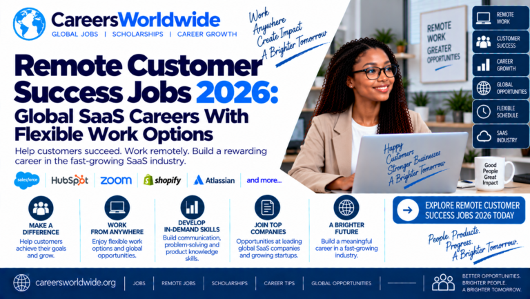 Remote Customer Success Jobs 2026: Global SaaS Careers With Flexible Work Options