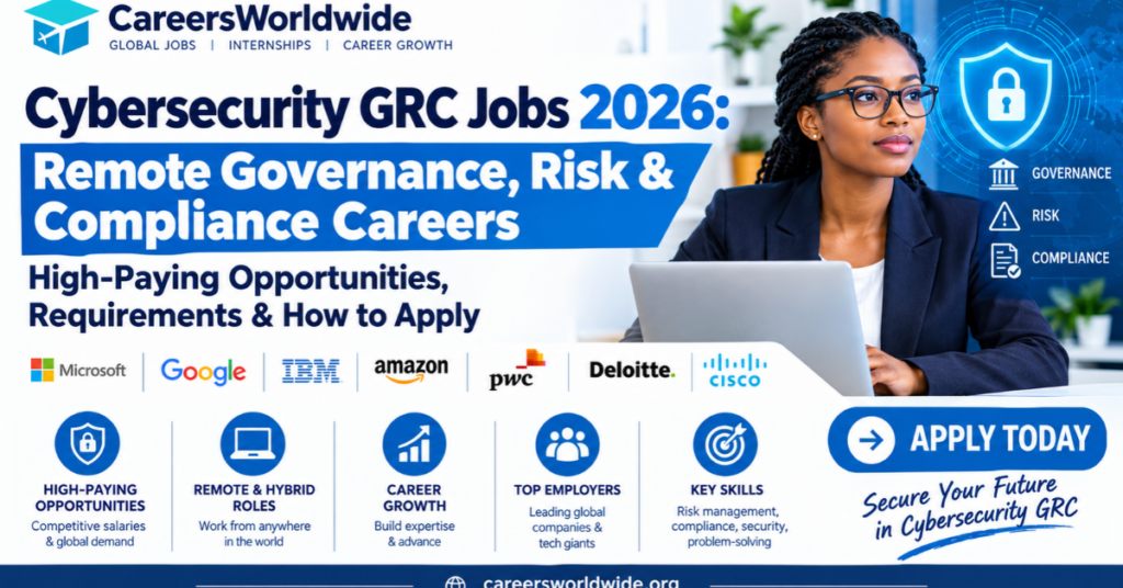 High Risk Working Cybersecurity GRC Jobs 2026: Remote Governance, Risk & Compliance ...