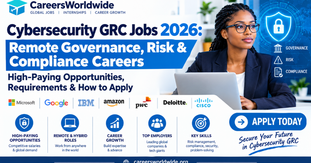 High Risk Working Cybersecurity GRC Jobs 2026: Remote Governance, Risk & Compliance ...