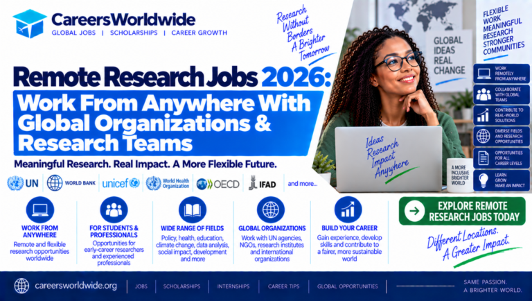 Remote Research Jobs 2026: Work From Anywhere With Global Organizations & Research Teams