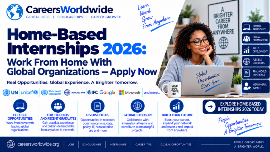 Home-Based Internships 2026: Work From Home With Global Organizations — Apply Now