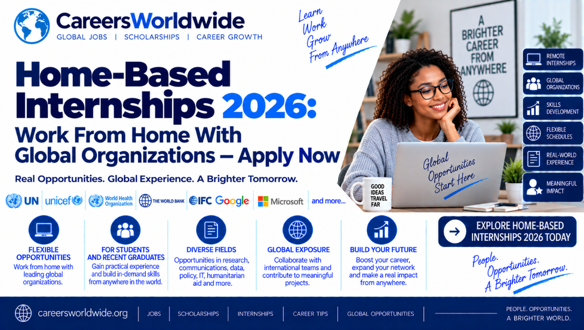 Home-Based Internships 2026: Work From Home With Global Organizations — Apply Now