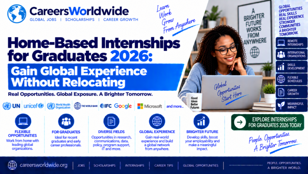 Home-Based Internships for Graduates 2026: Gain Global Experience Without Relocating