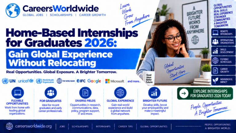 Home-Based Internships for Graduates 2026: Gain Global Experience Without Relocating