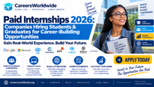 Paid Internships 2026: Companies Hiring Students & Graduates for Career-Building Opportunities Paid Internships 2026: Companies Hiring Students & Graduates for Career-Building Opportunities