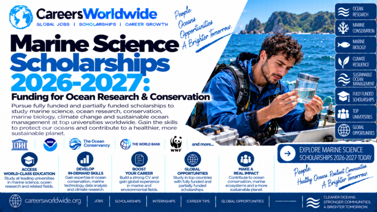 Marine Science Scholarships 2026–2027: Funding for Ocean Research & Conservation