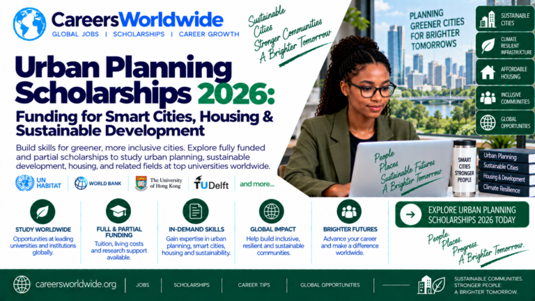 Urban Planning Scholarships 2026: Funding for Smart Cities, Housing & Sustainable Development