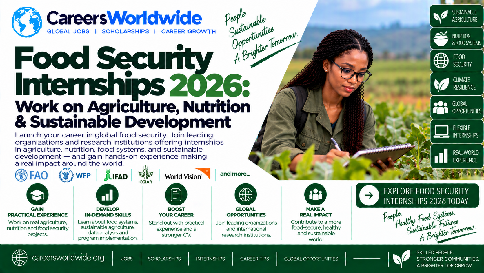 Food Security Internships 2026: Work on Agriculture, Nutrition & Sustainable Development