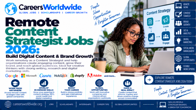 Remote Content Strategist Jobs 2026: Build Digital Content & Brand Growth