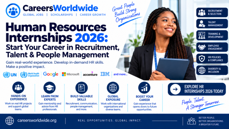 Human Resources Internships 2026: Start Your Career in Recruitment, Talent & People Management