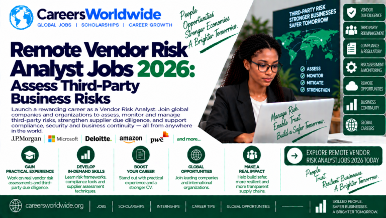 Remote Vendor Risk Analyst Jobs 2026: Assess Third-Party Business Risks