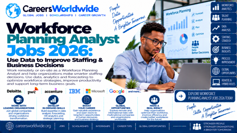Workforce Planning Analyst Jobs 2026: Use Data to Improve Staffing & Business Decisions
