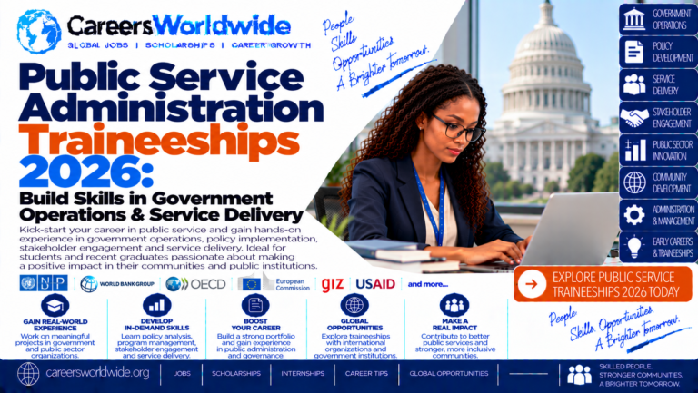 Public Service Administration Traineeships 2026: Build Skills in Government Operations & Service Delivery
