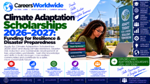 Climate Adaptation Scholarships 2026–2027: Funding for Resilience & Disaster Preparedness