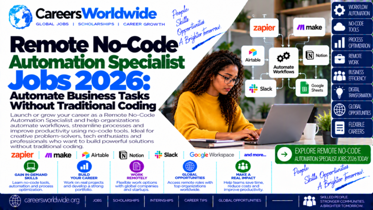 Remote No-Code Automation Specialist Jobs 2026: Automate Business Tasks Without Traditional Coding