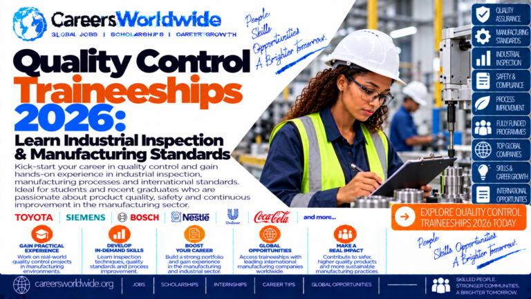 Quality Control Traineeships 2026: Learn Industrial Inspection & Manufacturing Standards