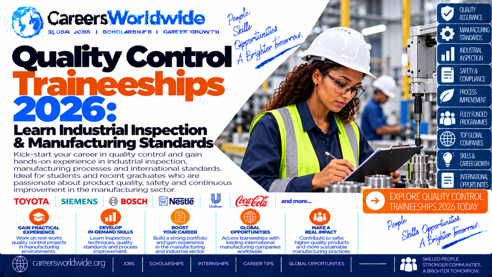 Quality Control Traineeships 2026: Learn Industrial Inspection & Manufacturing Standards