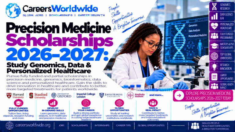 Precision Medicine Scholarships 2026–2027: Study Genomics, Data & Personalized Healthcare