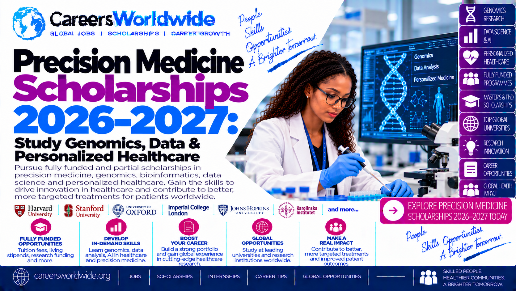Precision Medicine Scholarships 2026–2027: Study Genomics, Data & Personalized Healthcare