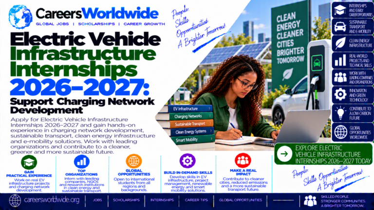 Electric Vehicle Infrastructure Internships 2026–2027: Support Charging Network Development