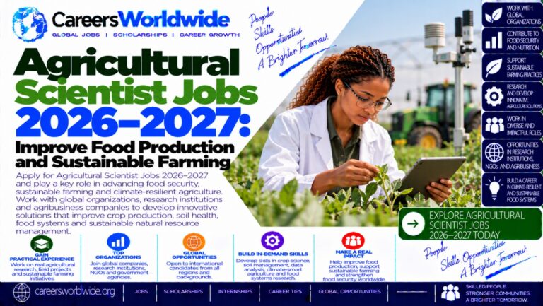 Agricultural Scientist Jobs 2026–2027: Improve Food Production and Sustainable Farming