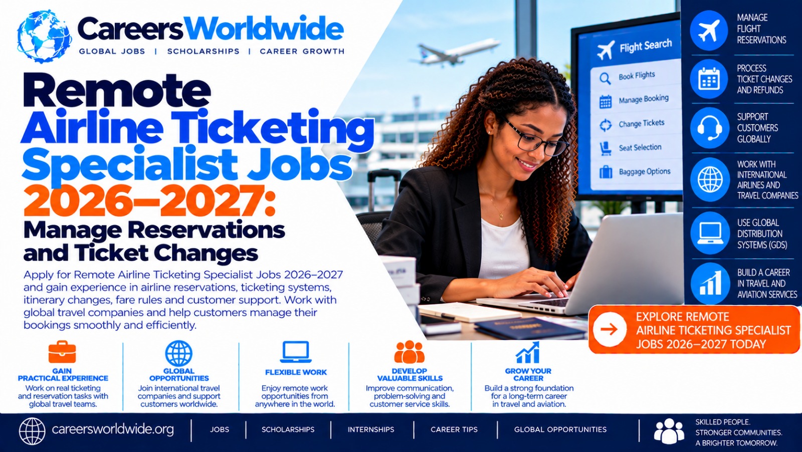 Remote Airline Ticketing Specialist Jobs 2026–2027: Manage Reservations and Ticket Changes
