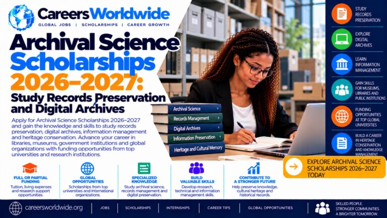 Archival Science Scholarships 2026–2027: Study Records Preservation and Digital Archives