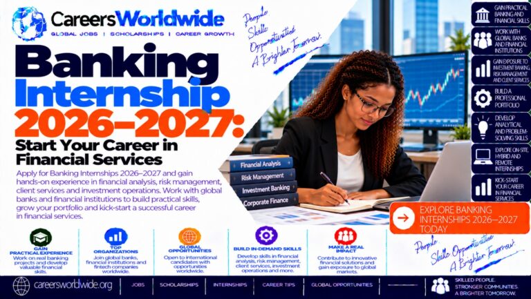 Banking Internship 2026–2027: Start Your Career in Financial Services