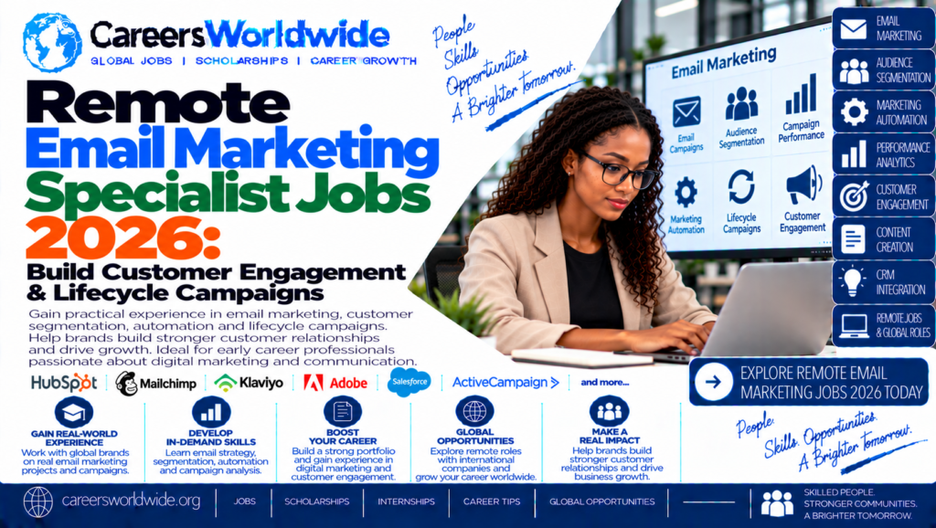 Remote Email Marketing Specialist Jobs 2026: Build Customer Engagement & Lifecycle Campaigns
