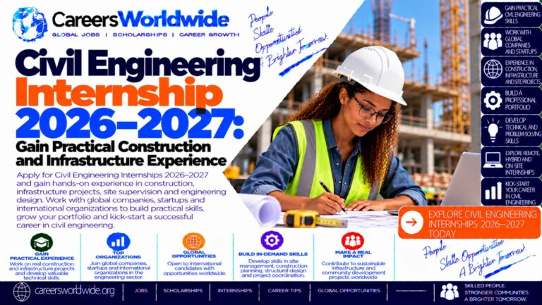 Civil Engineering Internship 2026–2027: Gain Practical Construction and Infrastructure Experience
