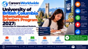 University of British Columbia International Scholars Program 2027: Scholarships for International Students