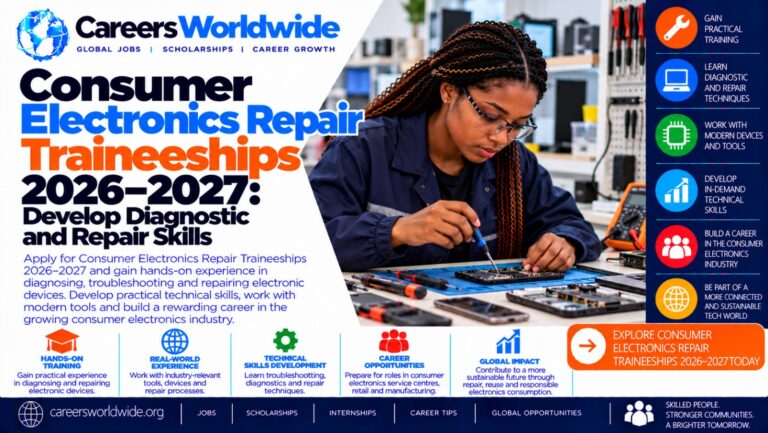 Consumer Electronics Repair Traineeships 2026–2027: Develop Diagnostic and Repair Skills