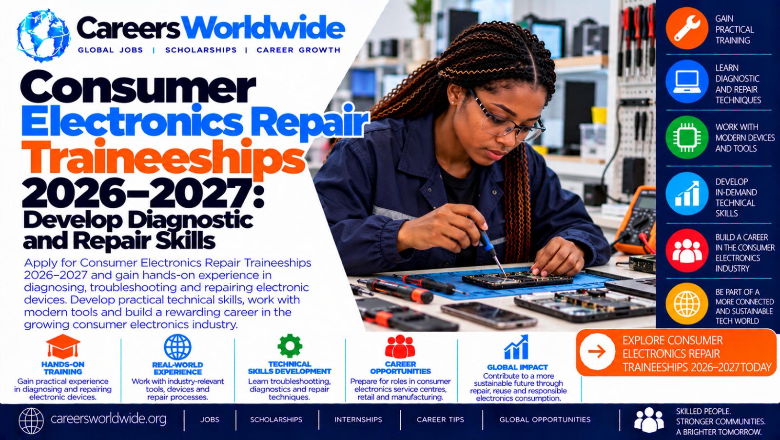 Consumer Electronics Repair Traineeships 2026–2027: Develop Diagnostic and Repair Skills