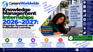 Knowledge Management Internships 2026–2027: Organize Research and Institutional Learning